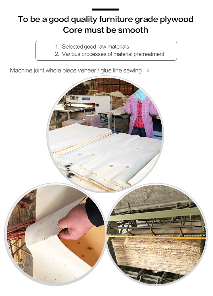 Natural Okoume Bintangor Veneered Commercial Furniture Plywood