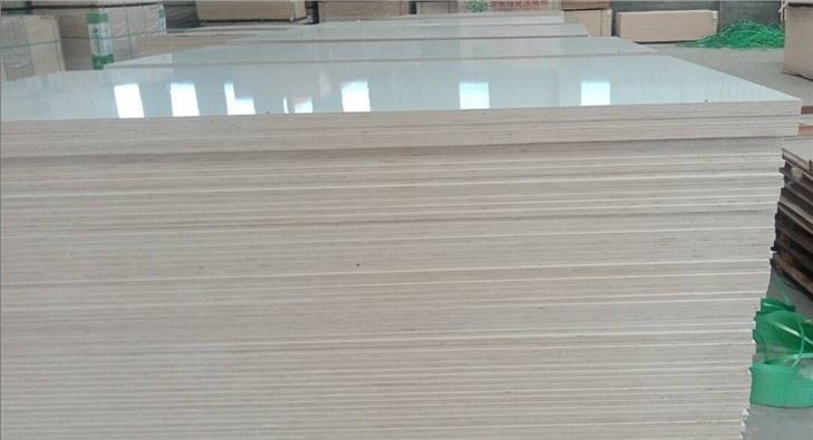 1220*2440* 12mm 15mm 18mm Melamine Waterproof Plywood Faced With Melamine Furniture Cabinet Use