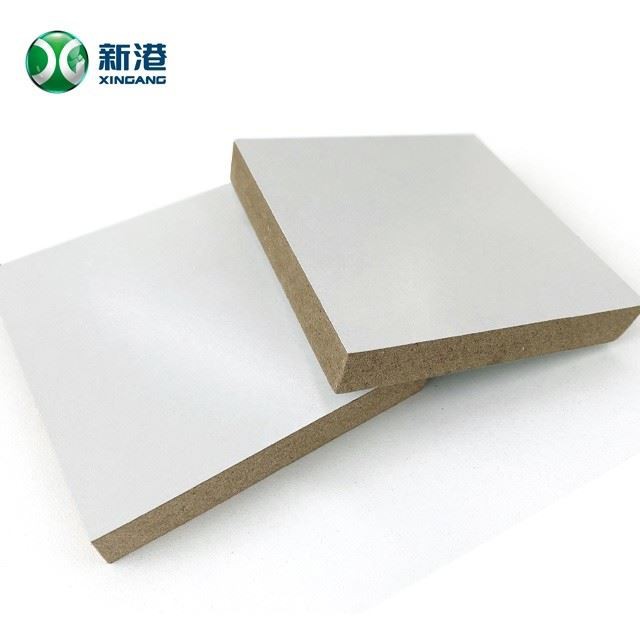 15mm 1200*2400mm High Strength MDF Gloss White Surface Furniture Paper Face