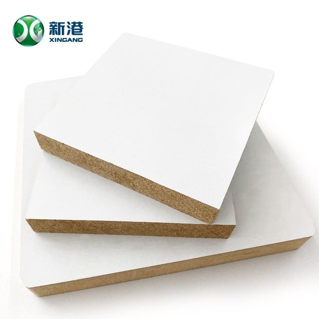 18mm 4x8 MDF With Melamine Film Sheet Melamine Laminated MDF Board For Furniture And Kitchen Cabinet
