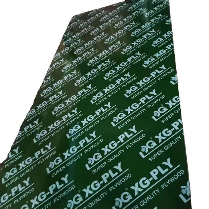 18mm Green Plastic Film Faced Plywood Brown Phenolic Finger Joint Core Poplar Core Cost Effective Hiigh