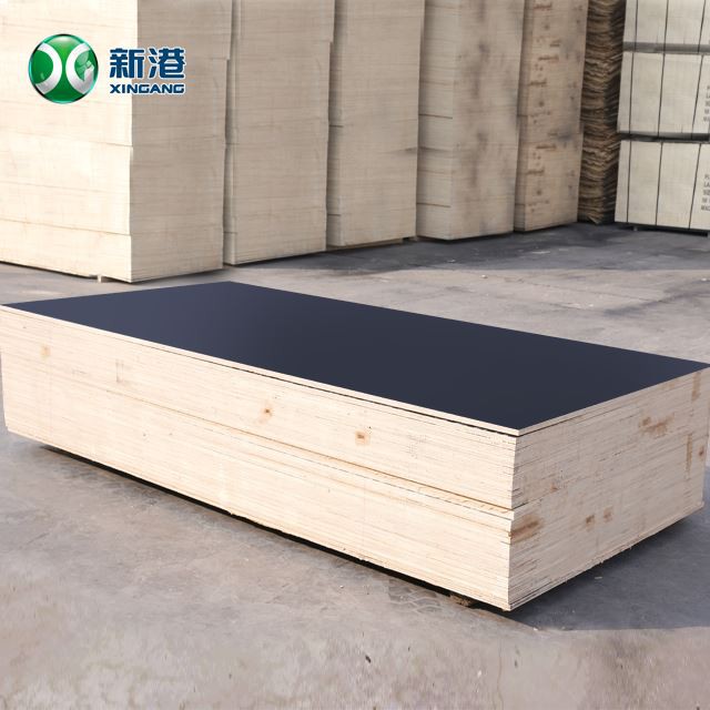 4x8 WBP Melamine 18mm Black Brown Finger Joint Core Recycle Film Faced Plywood For Concrete Formwork
