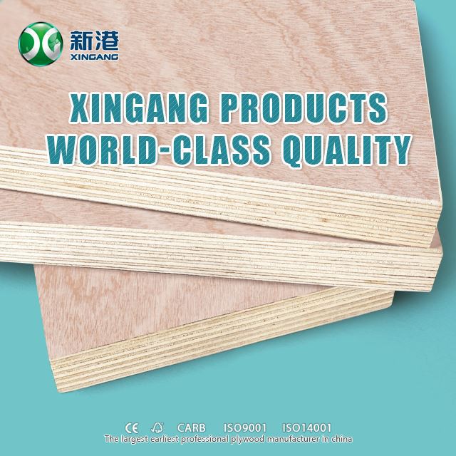 9mm 12mm 15mm 18mm Faced Okoume Plywood Bintangor Plywood Hardwood Plywood