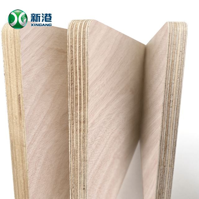 Commercial Plywood Packing Door Skin Decoration Furniture Okoume Well Sanding China Factory