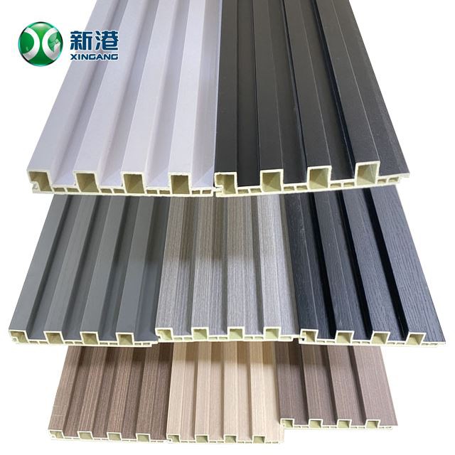 Fireproof Wood Grain Wpc Wall Panel Cladding High Quality Wood Plastic Composite Wpc Wall Panel