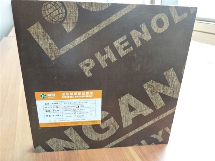 Full Poplar Core WBP Glue Film Faced Plywood For Construction
