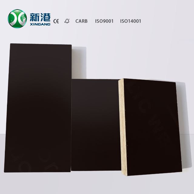 High Quality 18mm Laminated Plywood Black Film Faced Plywood