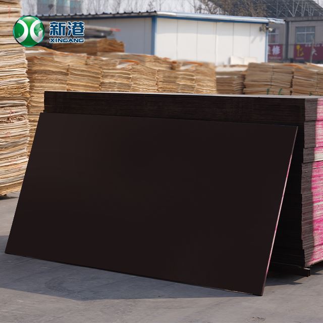 Hot Selling 18mm Poplar Core Two Time Hot Press Black Construction Shuttering Film Faced Plywood