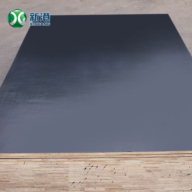 Hot Selling 18mm Poplar Core Two Time Hot Press Black Construction Shuttering Film Faced Plywood