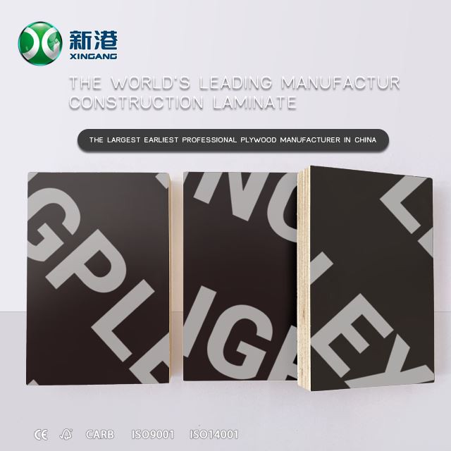 Finger Joint Core Brown/black Film Faced Plywood Sheet For Construction Use Ffp Marine Plywood