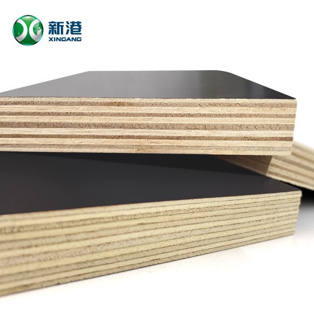 Marine Board Plex Film Faced Plywood Construction Materials Concrete Formwork Poplar Core 21mm
