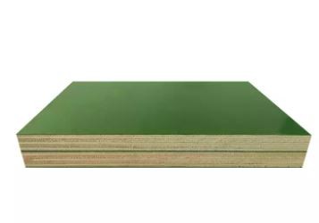 Plastic Surface Commercial Plywood Poplar Core Green Color High Quality Green Pp