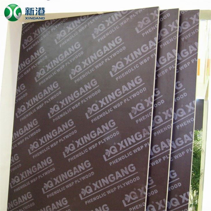 Two Time Hot Press 12mm 15mm 18mm Film Faced Shuttering Formwork Plywood For Construction Use