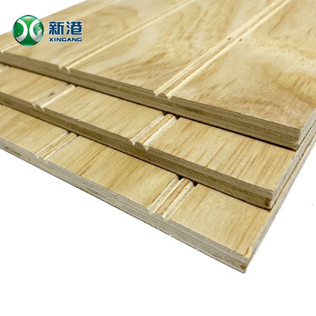 XinGang 1220*2440*9mm/18mm Slotted Pine Plywood For Decoration