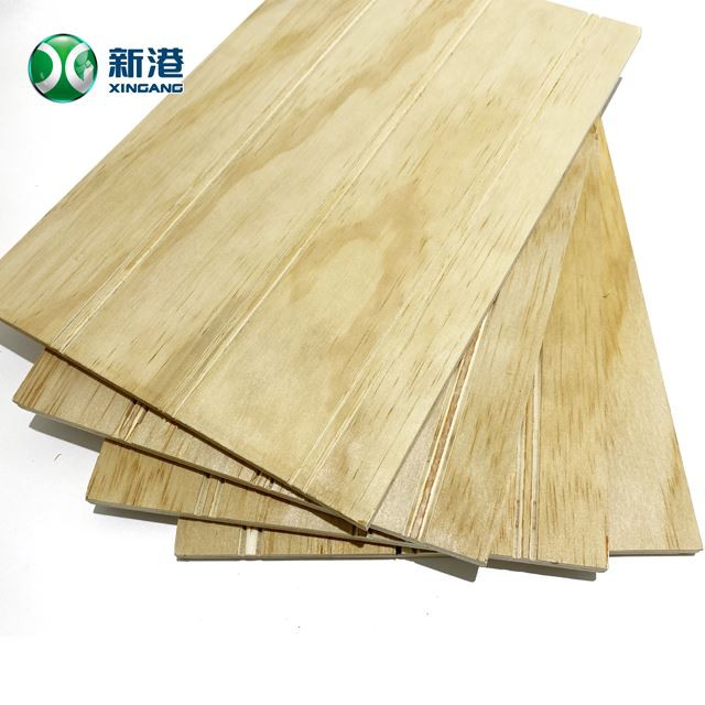 XinGang 1220*2440*9mm/18mm Slotted Pine Plywood For Decoration