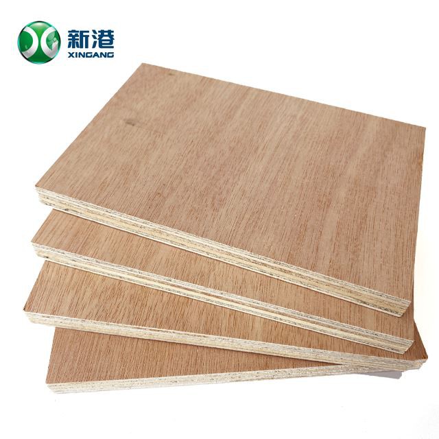 XINGANG2023 18mm Commercial Plywood Furniture Plywood Packing Plywood Face Back For Bintangor Okoume Birch Sheet MR E0 E1 E2